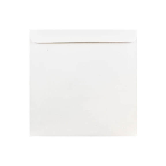 JAM Paper 9 x 9 Square Invitation Envelopes, White, 100/Pack