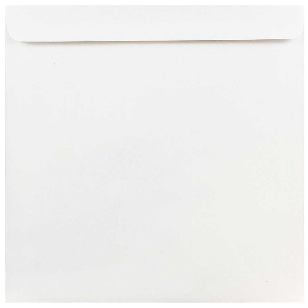 JAM Paper 9 x 9 Square Invitation Envelopes, White, 50 per Pack