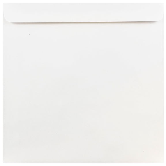 JAM Paper 9 x 9 Square Invitation Envelopes, White, Bulk 1000/Carton