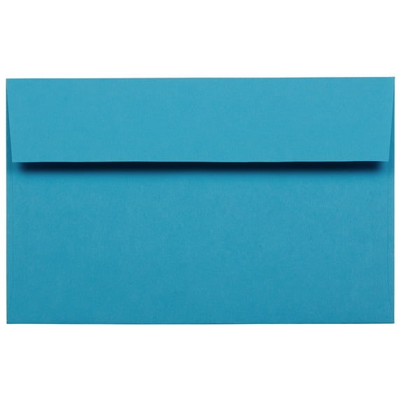 JAM Paper A10 Envelopes, 6 x 9 1/2, Blue, 25/Pack