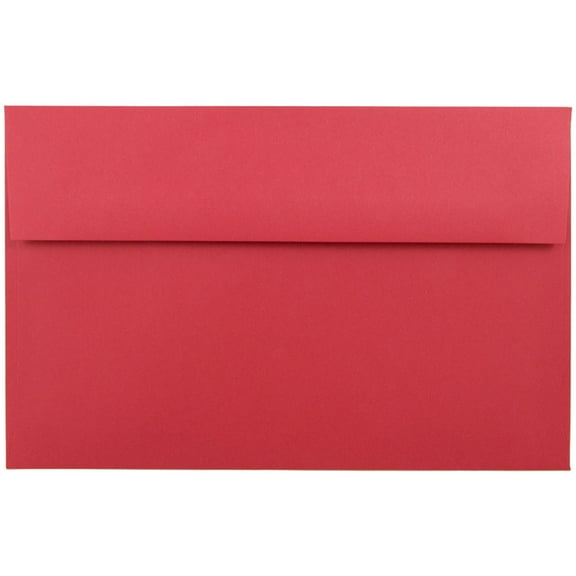 JAM Paper A10 Envelopes, 6 x 9 1/2, Red, 25/Pack