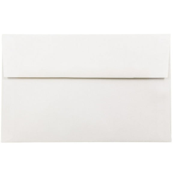 JAM Paper A10 Strathmore Invitation Envelopes, 6 x 9 1/2, Bright White Wove, 25/Pack