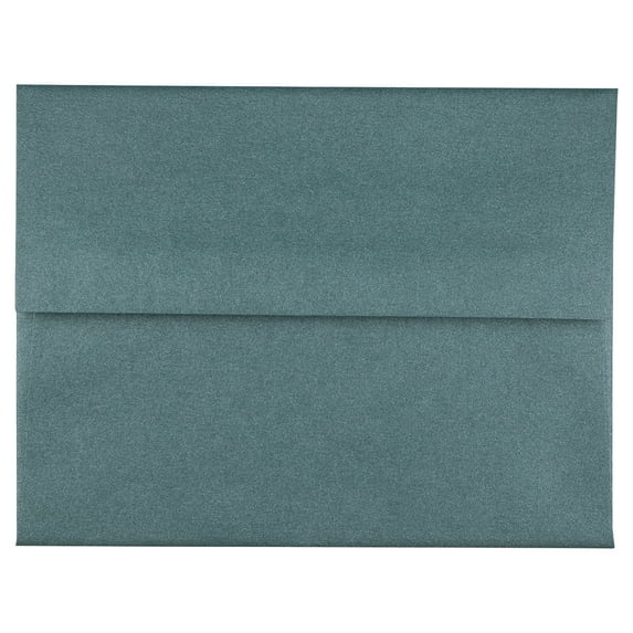 JAM Paper A2 Envelopes, 4 3/8 x 5 3/4, 50/Pack, Malachite Deep Green Metallic