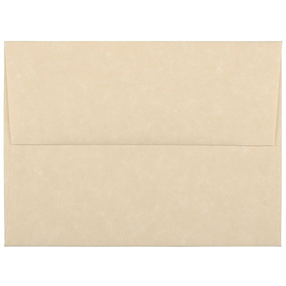 JAM Paper A2 Envelopes, 4 3/8 x 5 3/4, Brown Parchment, 50/Pack