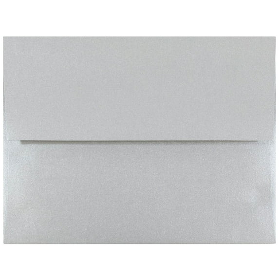 JAM Paper A2 Envelopes, 4 3/8 x 5 3/4, Silver Metallic, 1000/Carton