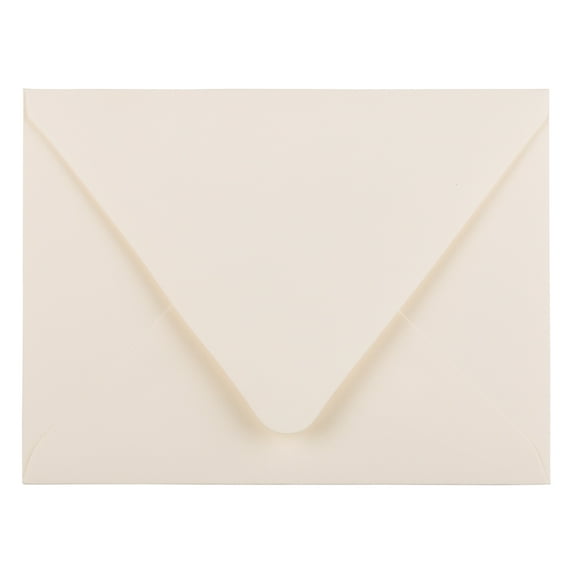 JAM Paper A2 Euro Flap Envelopes, 4 3/8 x 5 3/4, Ivory, 25 per Pack