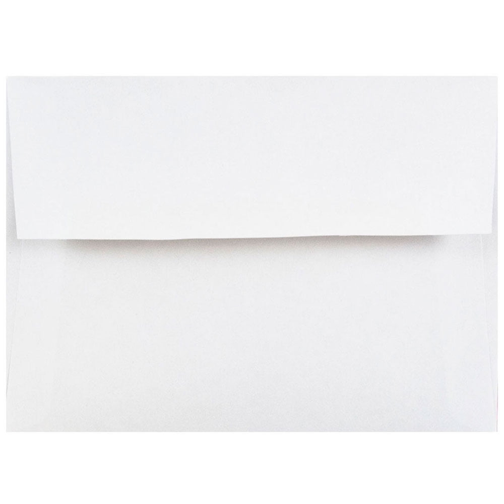 JAM Paper A2 Invitation Envelopes, 4 3/8 x 5 3/4, White, 100 per Pack