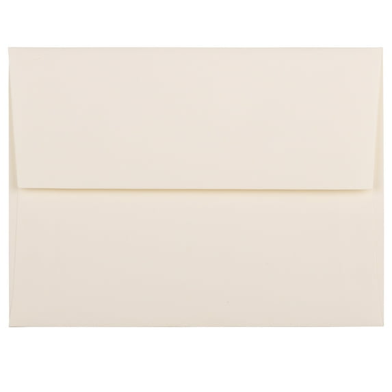 JAM Paper A2 Strathmore Invitation Envelopes, 4 3/8 x 5 3/4, Natural White Wove, 25/Pack