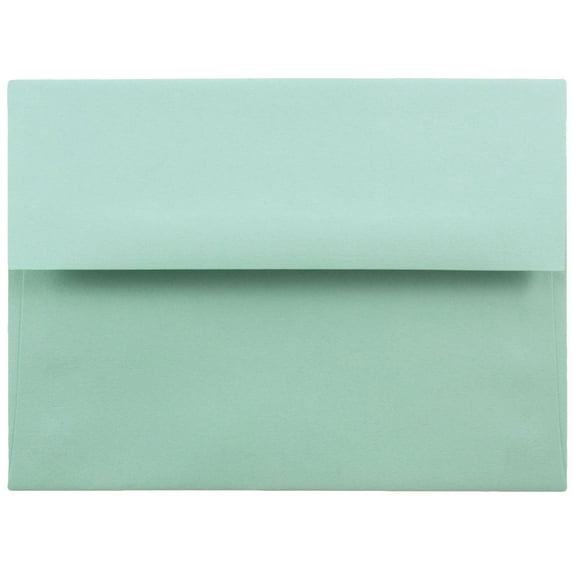 JAM Paper A6 Envelopes, 4 3/4 x 6 1/2, Aqua Blue, 250/Pack