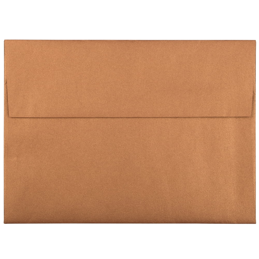 JAM Paper A6 Envelopes 4 3 4 X 6 1 2 Copper Metallic 25 Pack jam-paper-a6-envelopes-4-3-4-x-6-1-2-copper-metallic-25-pack