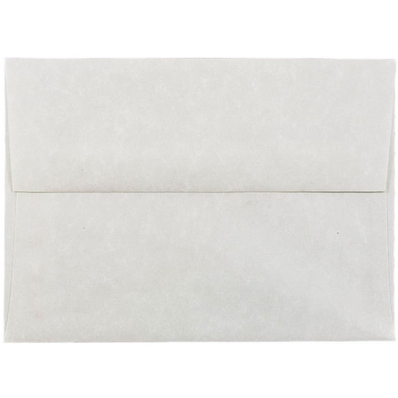 JAM Paper A6 Envelopes, 4 3/4 x 6 1/2, Gray Parchment, 250 per Pack, Pewter Gray