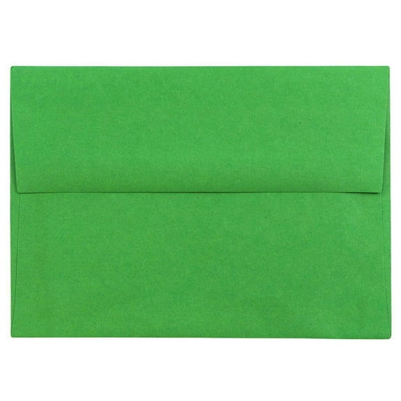 JAM Paper A6 Envelopes, 4 3/4 x 6 1/2, Green, 25 per Pack