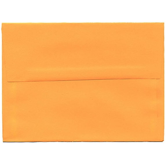 JAM Paper A6 Envelopes, 4 3/4 x 6 1/2, Orange, 250/Pack