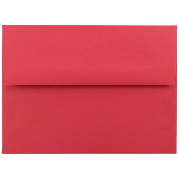 JAM Paper A6 Envelopes, 4 3/4 x 6 1/2, Red, 250 per Pack