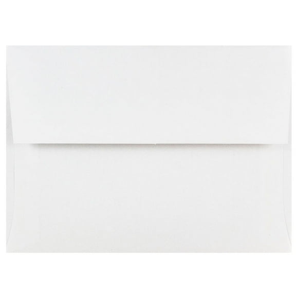 JAM Paper A6 Invitation Envelopes, 4 3/4 x 6 1/2, White, 1000 per Carton