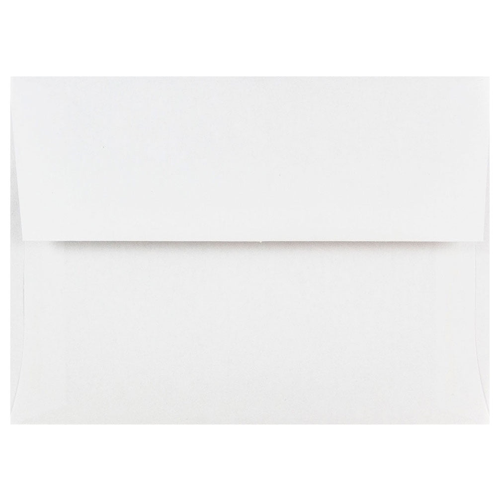 JAM Paper A6 Invitation Envelopes, 4 3/4 x 6 1/2, White, Bulk 250/Box