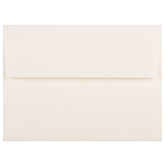 JAM Paper A6 Strathmore Invitation Envelopes, 4 3/4 x 6 1/2, Natural White Linen, 250/Box