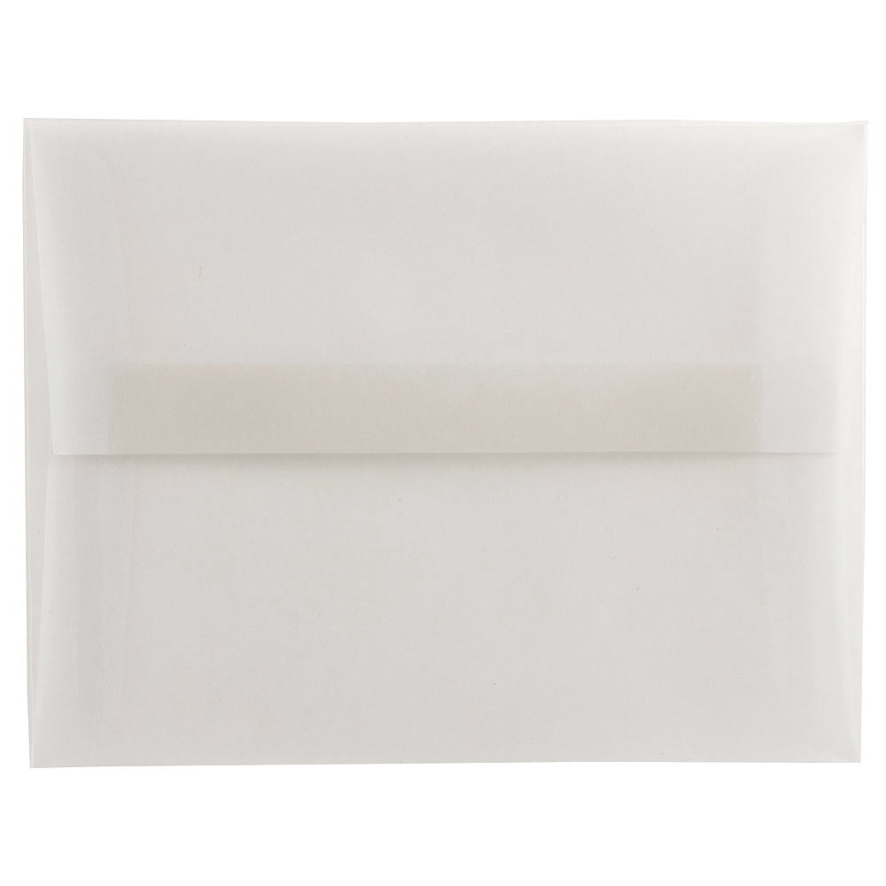 JAM Paper A6 Translucent Envelopes, 4 3/4 x 6 1/2, Clear, 250/Pack