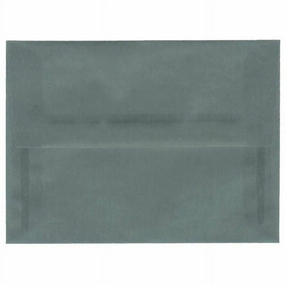 JAM Paper A6 Translucent Envelopes, 4 3/4 x 6 1/2, Steel Blue, 25/Pack
