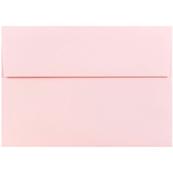 JAM Paper A7 Envelopes, 5 1/4 x 7 1/4, Baby Pink, 250/Pack