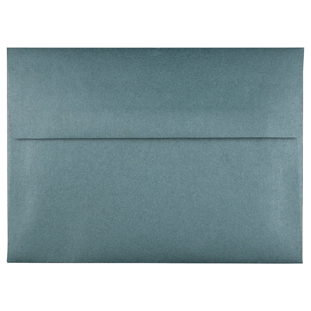 JAM Paper A7 Envelopes, 5 1/4 x 7 1/4, Deep Green Metallic, 250/Pack