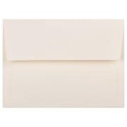 JAM Paper A7 Envelopes, 5 1/4 x 7 1/4, Ivory Wove, 25/Pack