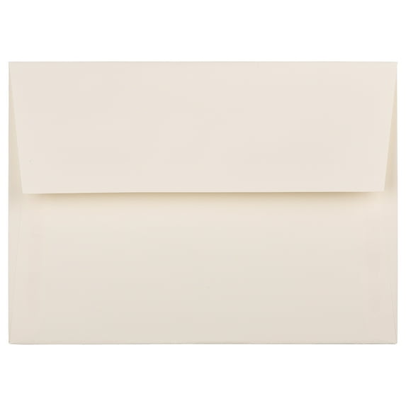 JAM Paper A7 Envelopes, 5 1/4 x 7 1/4, Ivory Wove, 25/Pack