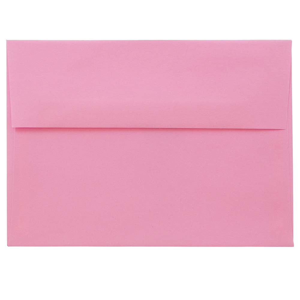 JAM Paper A7 Envelopes, 5 1/4 x 7 1/4, Pink, 250/Pack