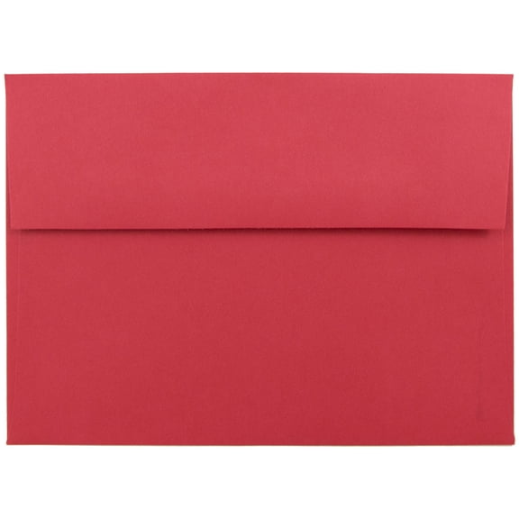 JAM Paper A7 Envelopes, 5 1/4 x 7 1/4, Red, 1000/Carton