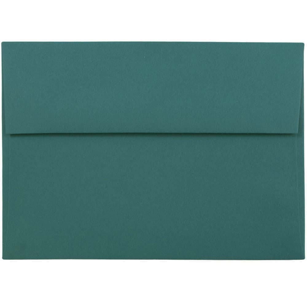 JAM Paper A7 Envelopes, 5 1/4 x 7 1/4, Teal, 1000/Carton