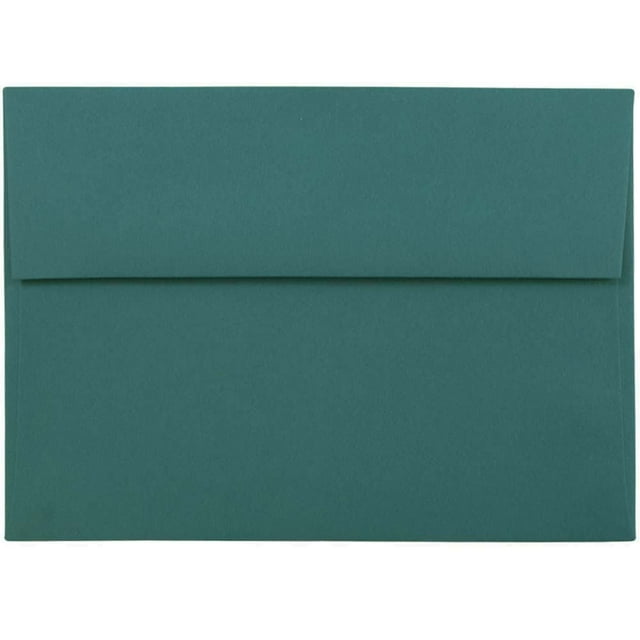 JAM Paper A7 Envelopes, 5 1/4 x 7 1/4, Teal, 25/Pack