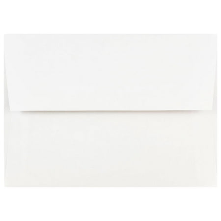 JAM Paper A7 Invitation Envelopes, White, 28lb, 5.25 x 7.25, 500/Pack