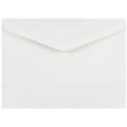 JAM Paper A7 Invitation Envelopes with V-Flap, 5 1/4 x 7 1/4, White, 25/Pack