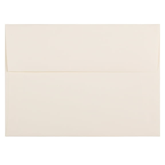 JAM Paper A7 Strathmore Invitation Envelopes, 5 1/4 x 7 1/4, Natural White Linen, 25/Pack