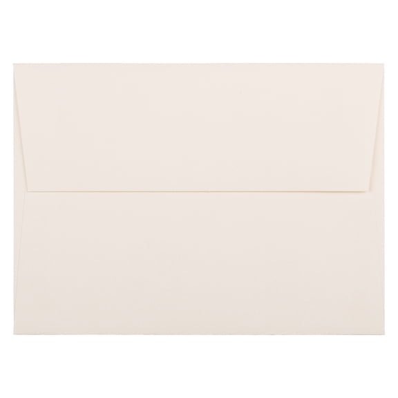 JAM Paper A7 Strathmore Invitation Envelopes, 5 1/4 x 7 1/4, Natural White Wove, 25/Pack