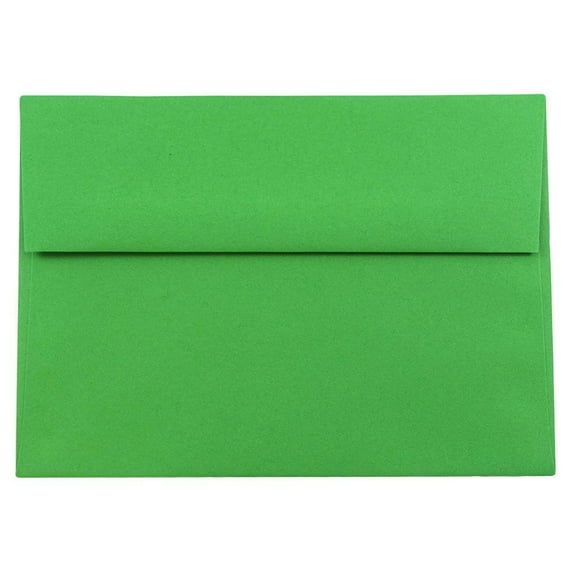 JAM Paper A8 Envelopes, 5 1/2 x 8 1/8, Green, 250/Pack