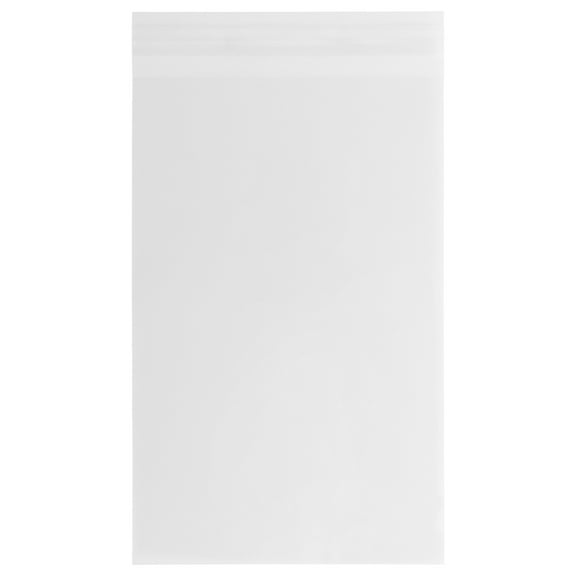 JAM Paper A9 Cello Sleeves, 5 15/16 x 8 3/4, Clear, 100 per Pack, Peel & Seal