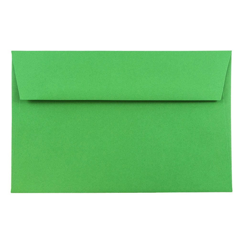 JAM Paper A9 Envelopes, 5 3/4 x 8 3/4, Green, 1000/Carton