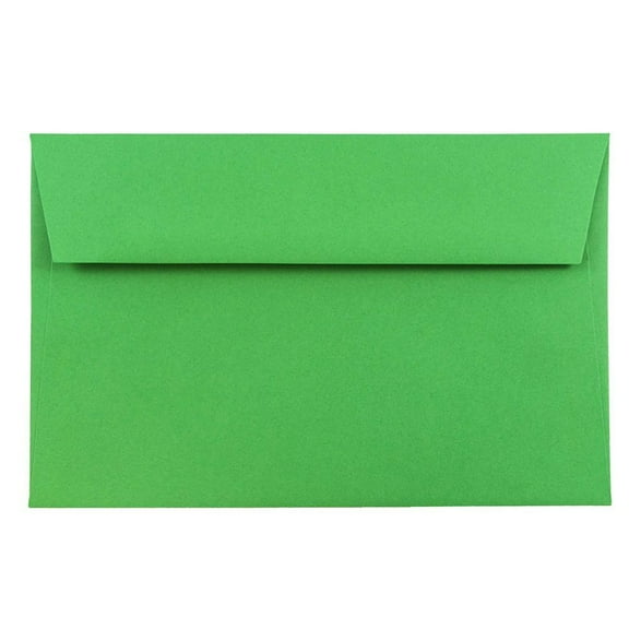 JAM Paper A9 Envelopes, 5 3/4 x 8 3/4, Green, 50/Pack