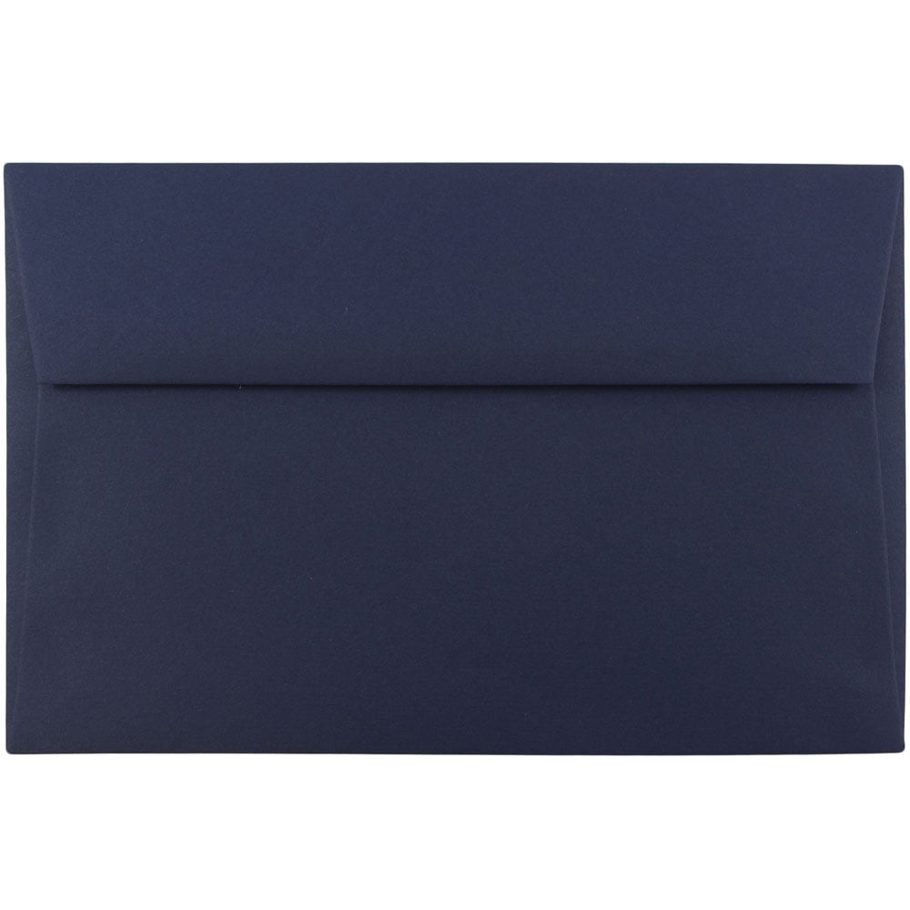 JAM Paper A9 Envelopes, 5 3/4 x 8 3/4, Navy Blue, 50 per Pack - Walmart.com