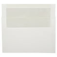 thumbnail image 1 of JAM Paper A9 Foil Lined Invitation Envelopes, 5 3/4 x 8 3/4, White with Ivory Foil, 250/Box, 1 of 4