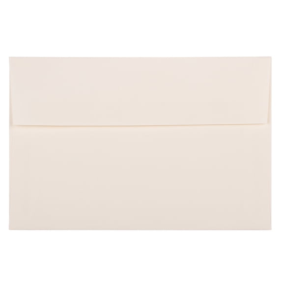 JAM Paper A9 Strathmore Invitation Envelopes, 5 3/4 x 8 3/4, Natural White Wove, 25/Pack