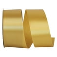 thumbnail image 1 of JAM Paper All Occasion Ale Gold Polyester Allure Single Face Satin Ribbon, 1800" x 1.87", 1 of 5