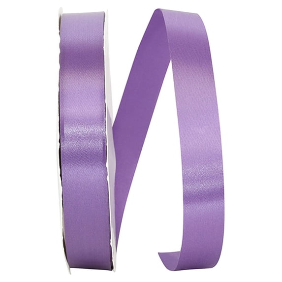 JAM Paper All Occasion Amethyst Purple Polyester Allure Single Face Satin Ribbon, 3600" x 0.87"
