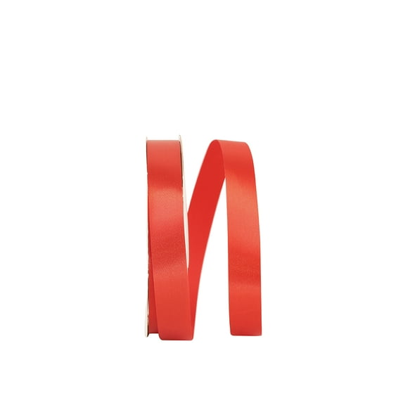 JAM Paper All Occasion Candy Red Polyester Allure Single Face Satin Ribbon, 3600" x 0.87"