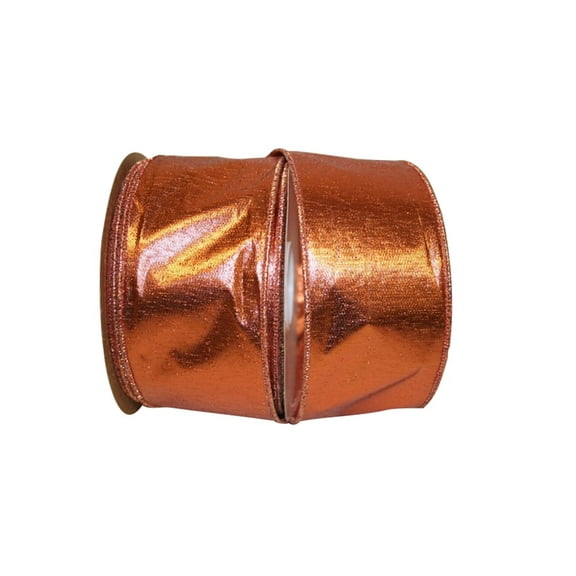 JAM Paper All Occasion Copper Nylon Wired Christmas Ribbon, 900" x 2.5"