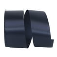 thumbnail image 1 of JAM Paper All Occasion Dark Navy Blue Polyester Allure Single Face Satin Ribbon, 1800" x 1.87", 1 of 5