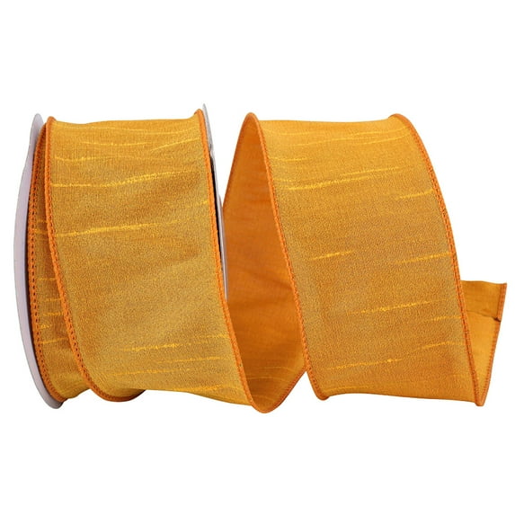 JAM Paper All Occasion Gold Polyester Dupioni Ribbon, 360" x 2.5"