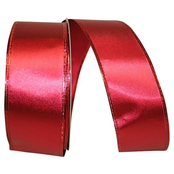JAM Paper All Occasion JAM Paperaica Scarlet Plastic Ribbon, 50yd x 2.5in, 1/Pack