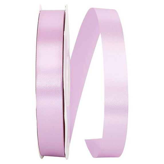 JAM Paper All Occasion Light Orchid Purple Polyester Allure Single Face Satin Ribbon, 3600" x 0.87"